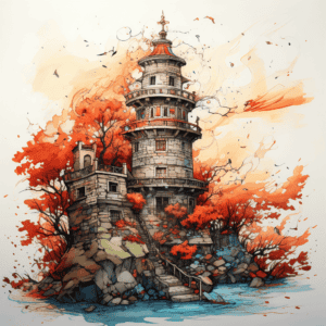 franciscoinsanfrancisco_babel_tower_sketch_in_the_style_of_thin_9d7c3001-8b7b-4ffc-9d53-dd8dc1f6a06a